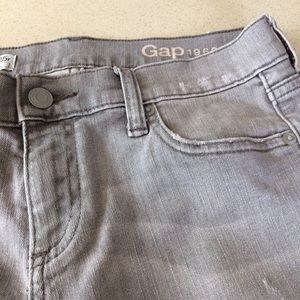GAP gray slightly distressed jeans